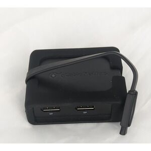 USB C Dual Monitor Hub 4K DisplayPort 2X USB 2.0 Ethernet Black D2 Cable Matters